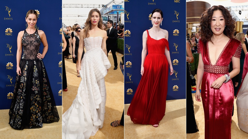 Illustration for article titled All the Demure & Sparkly Shit on the 70th Annual Emmys Red Carpet
